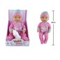 Papusa interactiva, bebelus care bea apa si face pipi, olita inclusa, 30 cm Papusa interactiva, bebelus care bea apa si face pipi, olita inclusa, 30 cm