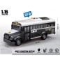 Autobuz SWAT, deschidere usi, lumini, muzica, frictiune, alb negru Autobuz SWAT, deschidere usi, lumini, muzica, frictiune, alb negru
