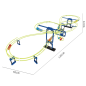 Circuit cu bile, set 216 piese, lungime 135 cm Circuit cu bile, set 216 piese, lungime 135 cm