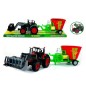 Tractor agricol de recoltat, mixer de furaje, roti cu frictiune, multicolor Tractor agricol de recoltat, mixer de furaje, roti cu frictiune, multicolor