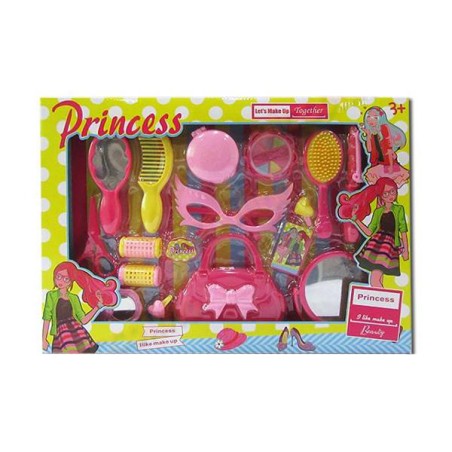 Set fashion, oglinda, bigudiuri, perie par, gentuta, ochelari, multicolor