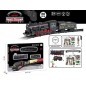 Tren electric vintage, set constructie DIY, lumini, sunete realiste, 20 piese