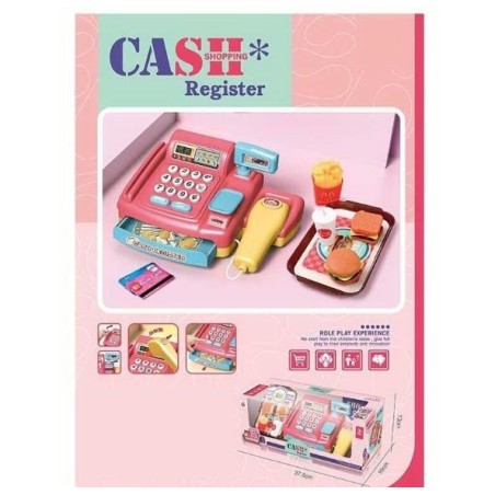 Casa de marcat supermarket, scanner, carduri bancare, efecte sonore, multicolor