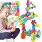 Set de constructie Fulgi de zapada, 120 elemente diferite dimensiuni, multicolor Set de constructie Fulgi de zapada, 120 elemente diferite dimensiuni, multicolor