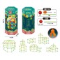 Set asamblare cort 3D, cu bilute si betisoare, constructii creative Set asamblare cort 3D, cu bilute si betisoare, constructii creative