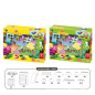Set cuburi constructii, 72 piese, masina inclusa, multicolor Set cuburi constructii, 72 piese, masina inclusa, multicolor