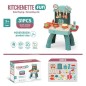 Mini bucatarie cu ustensile, set 31 piese, vase gatit, alimente Mini bucatarie cu ustensile, set 31 piese, vase gatit, alimente