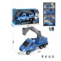 Excavator cu frictiune, cupa mobila, muzica, lumini, scara 1:16 Excavator cu frictiune, cupa mobila, muzica, lumini, scara 1:16