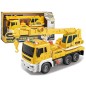 Macara cu frictiune, muzica si lumini, scara 1:16, 12.5x10x25 cm, galben Macara cu frictiune, muzica si lumini, scara 1:16, 12.5x10x25 cm, galben