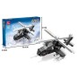 Set cuburi constructie Elicopter, 262 piese, 23.2x17.6x9 cm