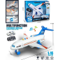 Avion multifunctional, sunete si lumini, 2 masini cu frictiune, 1:16 Avion multifunctional, sunete si lumini, 2 masini cu frictiune, 1:16