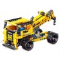 Set 330 cuburi constructii, brat macara, galben