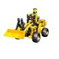 Set cuburi constructii, excavator 330 piese, cupa mobila, galben Set cuburi constructii, excavator 330 piese, cupa mobila, galben
