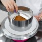 Forma de tort reglabila 16-30 cm, capacitate 14 L, inaltime 20 cm, argintie