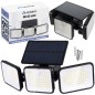 Lampa solara de exterior, 180 LED-uri, senzor de miscare 8-10 m, 1800 mAh, IP65, 3 segmente, 550 lm, 6000-7000K, 8W Lampa solara de exterior, 180 LED-uri, senzor de miscare 8-10 m, 1800 mAh, IP65, 3 segmente, 550 lm, 6000-7000K, 8W