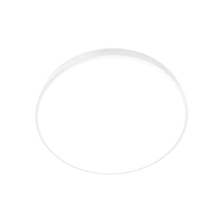 Plafoniera LED, diametru 78 cm, lumina reglabila 3000-6500K, 11.360 lm, control telecomanda si aplicatie, otel si PC, alb