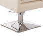 Scaun profesional pentru coafor/frizerie, inaltime maxima 60 cm, cotiere cromate, tapiterie piele eco, bej Scaun profesional pentru coafor/frizerie, inaltime maxima 60 cm, cotiere cromate, tapiterie piele eco, bej