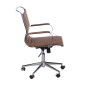 Scaun de birou, inaltime reglabila 44-55 cm, latime 56 cm, cadru otel, tapiterie piele ecologica