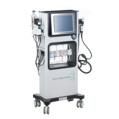 Aparat hidrodermabraziune, combina cosmetica 7 in 1, 3 recipiente de hidrodermabraziune, 9 varfuri, 350W, ultrasunete 1.1 MHz