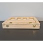 Set de pictura cu 46 de elemente, sevalet, valiza din lemn cu sertar, acuarele, pensule, 34x26x6.5 cm