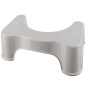Scaun pentru toaleta, picioare cauciucate, 42 x 17 x 26 cm, alb Scaun pentru toaleta, picioare cauciucate, 42 x 17 x 26 cm, alb
