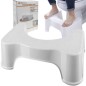 Scaun pentru toaleta, picioare cauciucate, 42 x 17 x 26 cm, alb Scaun pentru toaleta, picioare cauciucate, 42 x 17 x 26 cm, alb