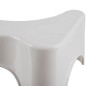 Scaun pentru toaleta, picioare cauciucate, 42 x 17 x 26 cm, alb Scaun pentru toaleta, picioare cauciucate, 42 x 17 x 26 cm, alb