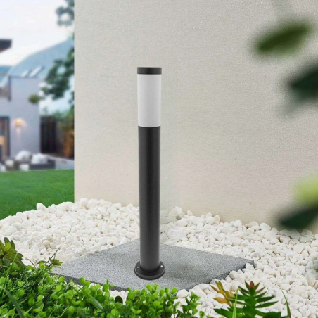 Lampa LED de exterior, inaltime 90 cm, unghi fascicul 360 grade, E27, negru