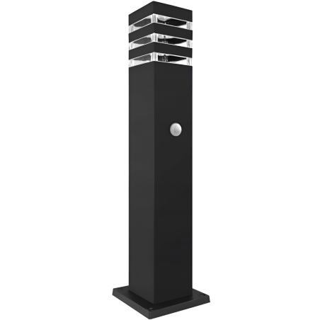 Lampa LED de exterior, inaltime 60 cm, unghi fascicul 360 grade, E27, negru