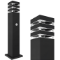 Lampa LED de exterior, inaltime 60 cm, unghi fascicul 360 grade, E27, negru