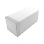 Suport lampa LED de exterior, 20x6x6cm, alb/argintiu