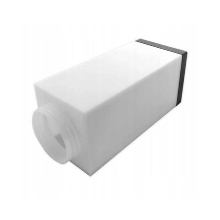 Suport lampa LED de exterior, 20x6x6cm, alb/negru