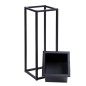 Suport pentru flori cu ghiveci, 61 x 21.5 x 21.5 cm, cadru metal, negru mat Suport pentru flori cu ghiveci, 61 x 21.5 x 21.5 cm, cadru metal, negru mat
