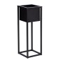 Suport pentru flori cu ghiveci, 61 x 21.5 x 21.5 cm, cadru metal, negru mat Suport pentru flori cu ghiveci, 61 x 21.5 x 21.5 cm, cadru metal, negru mat