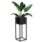 Suport pentru flori cu ghiveci, 61 x 21.5 x 21.5 cm, cadru metal, negru mat Suport pentru flori cu ghiveci, 61 x 21.5 x 21.5 cm, cadru metal, negru mat
