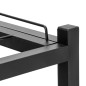 Raft incaltaminte, 4 niveluri, pentru 12 perechi pantofi, inaltime 61 cm, latime 60 cm, adancime 25 cm, otel negru Raft incaltaminte, 4 niveluri, pentru 12 perechi pantofi, inaltime 61 cm, latime 60 cm, adancime 25 cm, otel negru