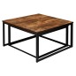 Set 2 masute de cafea, stil industrial, dimensiuni diferite, constructie otel, placi laminate Set 2 masute de cafea, stil industrial, dimensiuni diferite, constructie otel, placi laminate