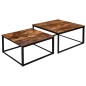 Set 2 masute de cafea, stil industrial, dimensiuni diferite, constructie otel, placi laminate Set 2 masute de cafea, stil industrial, dimensiuni diferite, constructie otel, placi laminate