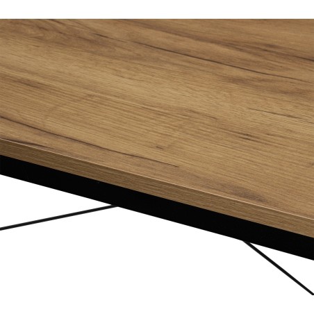 Birou pentru calculator cu raft din PAL laminat, 3 polite, blat 120x60 cm, cadru otel, pentru studiu si lucru