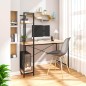 Birou pentru calculator cu raft din PAL laminat, 3 polite, blat 120x60 cm, cadru otel, pentru studiu si lucru