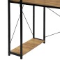 Birou pentru calculator cu raft din PAL laminat, 3 polite, blat 120x60 cm, cadru otel, pentru studiu si lucru