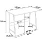 Birou pentru laptop, picioare inclinate, blat laminat, cadru otel, maxim 25 kg, 100x73.5x50 cm Birou pentru laptop, picioare inclinate, blat laminat, cadru otel, maxim 25 kg, 100x73.5x50 cm