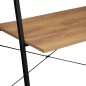 Masa de birou cu etajera, stil vintage, cadru stabil, blat laminat, inaltime 142 cm, blat 80x46x1.5 cm