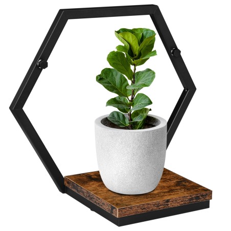 Suport plante suspendat, constructie hexagonala din otel, sarcina maxima 5 kg
