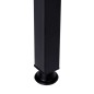 Masa de birou cu etajera, din pal si metal, inaltime 142 cm, protectie anti-alunecare, pin/negru mat Masa de birou cu etajera, din pal si metal, inaltime 142 cm, protectie anti-alunecare, pin/negru mat