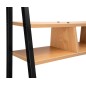 Masa de birou cu etajera, din pal si metal, inaltime 142 cm, protectie anti-alunecare, pin/negru mat Masa de birou cu etajera, din pal si metal, inaltime 142 cm, protectie anti-alunecare, pin/negru mat