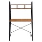 Birou in stil industrial, biblioteca cu 2 rafturi, structura otel, 142 x 47 x 44 cm, blat stejar invechit Birou in stil industrial, biblioteca cu 2 rafturi, structura otel, 142 x 47 x 44 cm, blat stejar invechit