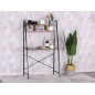 Birou in stil industrial, biblioteca cu 2 rafturi, structura otel, 142 x 47 x 44 cm, blat stejar invechit Birou in stil industrial, biblioteca cu 2 rafturi, structura otel, 142 x 47 x 44 cm, blat stejar invechit