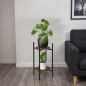 Suport de flori SAMIR RUSTIC, 2 polite, structura metalica, inaltime 61 cm