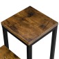 Suport de flori rustic, 3 rafturi inaltimi diferite, constructie otel, placi 17x17 cm